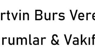 Artvin Burs Veren Kurumlar